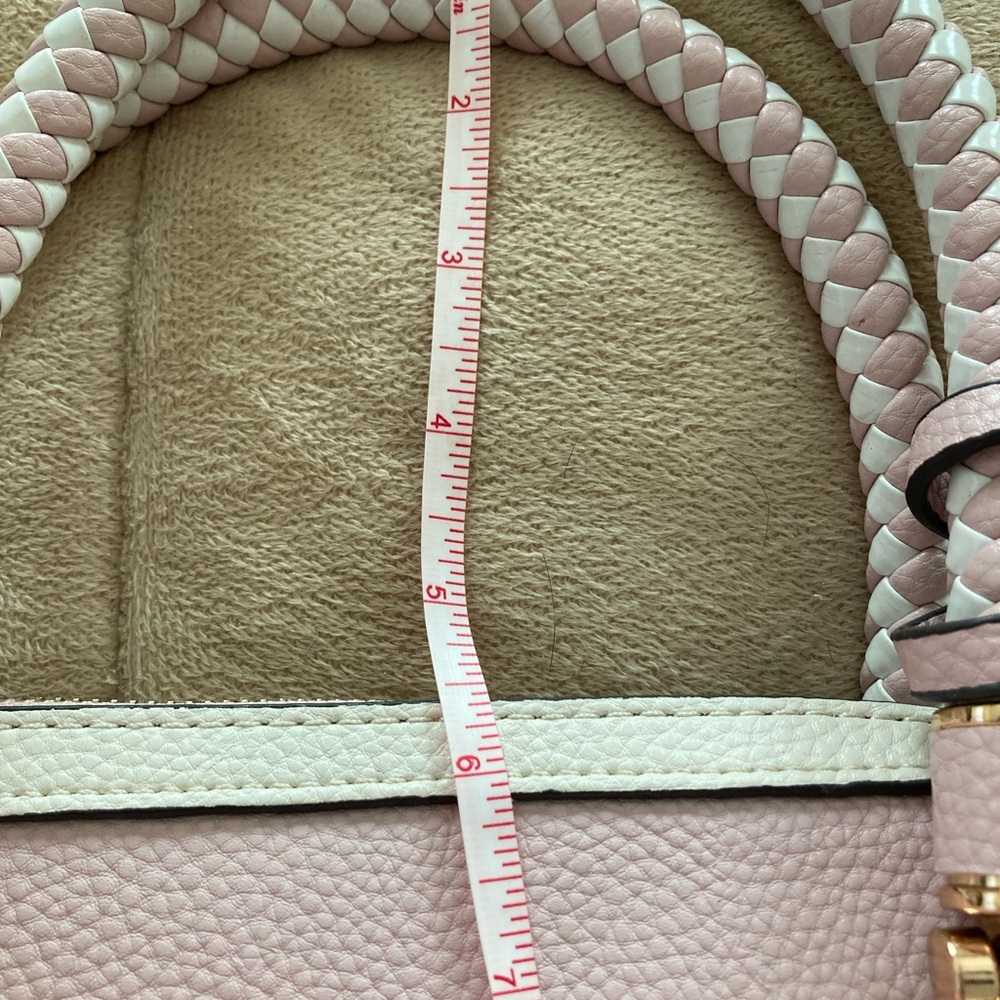 Source Unknown Pink Satchel with Braided Handles - Picture 9 of 9